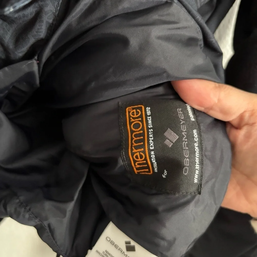 Obermeyer Women's Size 8 Black Printed Bombshell Jacket